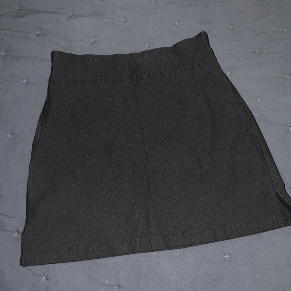 Rafaella Black High-Waist Mini Skirt